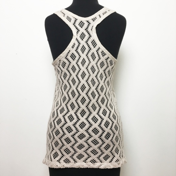 Banana Republic Diamond Crochet Tunic Tank Top S - Picture 2 of 7